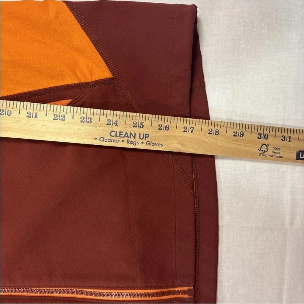 Eddie Bauer Men's Sz M First Ascent Soft Shell Jacket Orange Light Rain Wind
